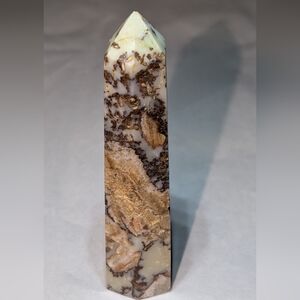 Yellow Crazy Lace Agate Tower